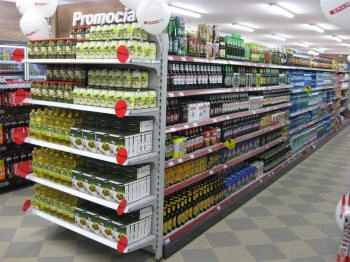 scaffale per prodotti regionali