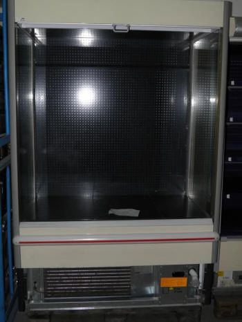 scaffale refrigerato per yogurt